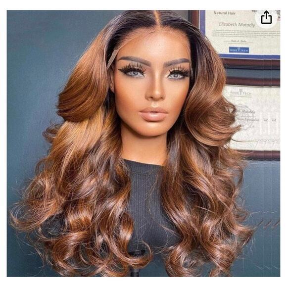 QUINLUX WIG HUMAN HAIR 1B-30 - Picture 1 of 8